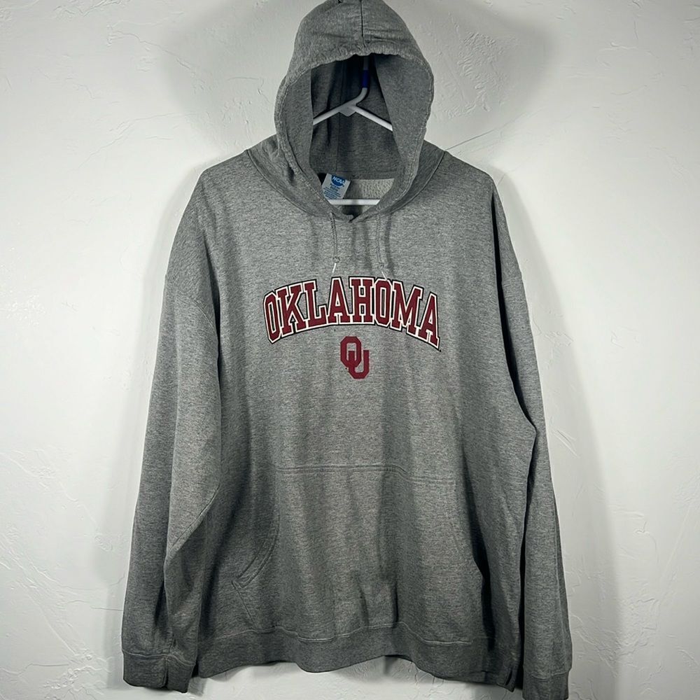 🔥🏈 Vintage OKLAHOMA SOONERS NCAA Hoodie Pullover Sweatshirt - Men Sz 2XL - GUC